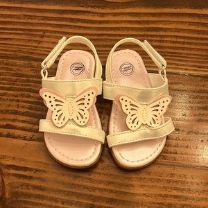 Baby Girl Butterfly Sandals (Size: 5)